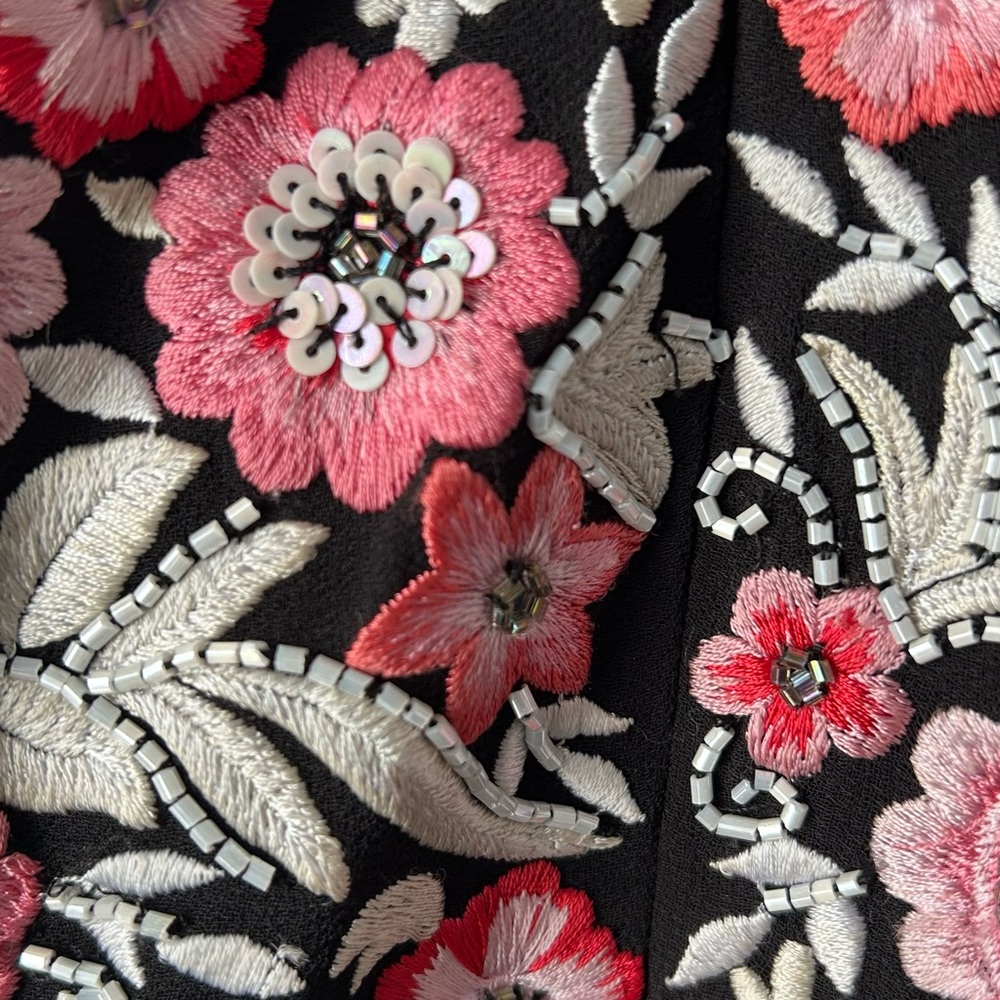 Needle an thread Elegant Black and Pink Embroidered Dress prom bridesmaid dress - Picture 9 of 16